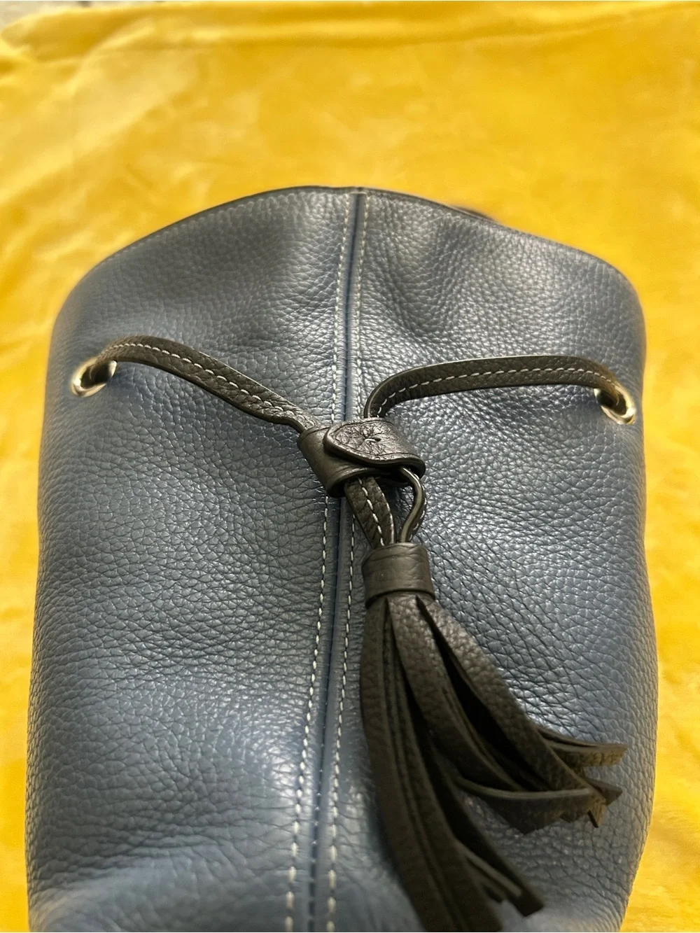 Coach Pebbled Leather Crossbody in Slate
